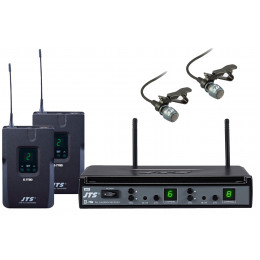 JTS E-7Du/E-7TBD+CM-501 Радиосистема двухканальная с двумя поясными передатчиками и петличными микрофонами
