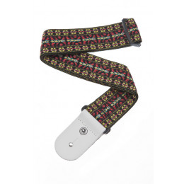 Planet Waves 50G00 Woven Ремень для гитары текстильный, без наплечника, рисунок "Hootenanny Yellow"