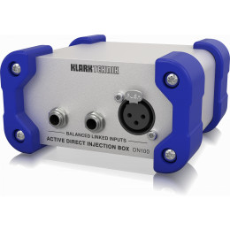 Klark Teknik DN100 V2 одноканальный активный Di-box с трансформаторной развязкой