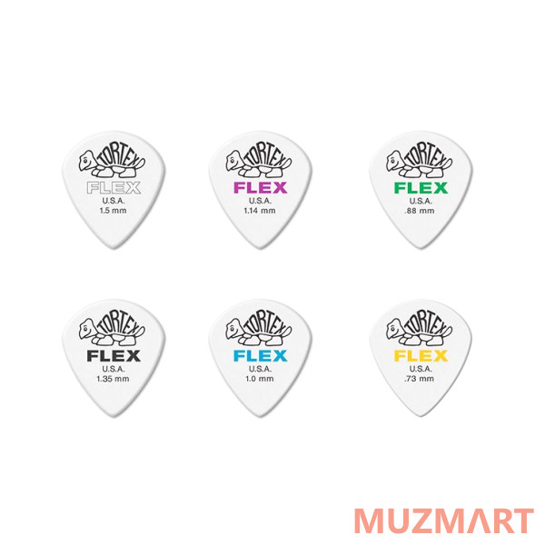 Dunlop DUNLOP 4660 Tortex Flex Jazz III XL Cabinet Набор медиаторов