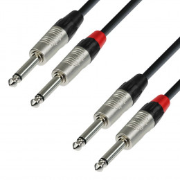 Adam Hall K4 TPP 0090 Аудиокабель 2 x 6,3 Jack mono-2 x 6,3 Jack mono