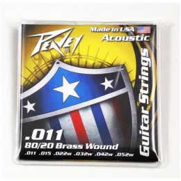 Peavey 80/20 Acoustic Brass Wound Strings Струны для акустической гитары 11 - 52