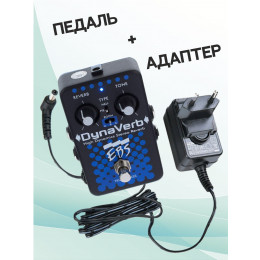 EBS KIT DynaVerb_ACDOO6 Педаль Reverb с адаптером питания