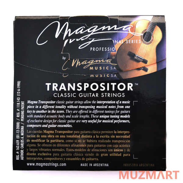 Magma Strings GCT-D Струны для классической гитары 1D 2A 3D 4C 5G 6D нестандартный строй
