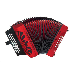 Hohner Compadre FBbEb, red (A48441) Диатонический кнопочный аккордеон