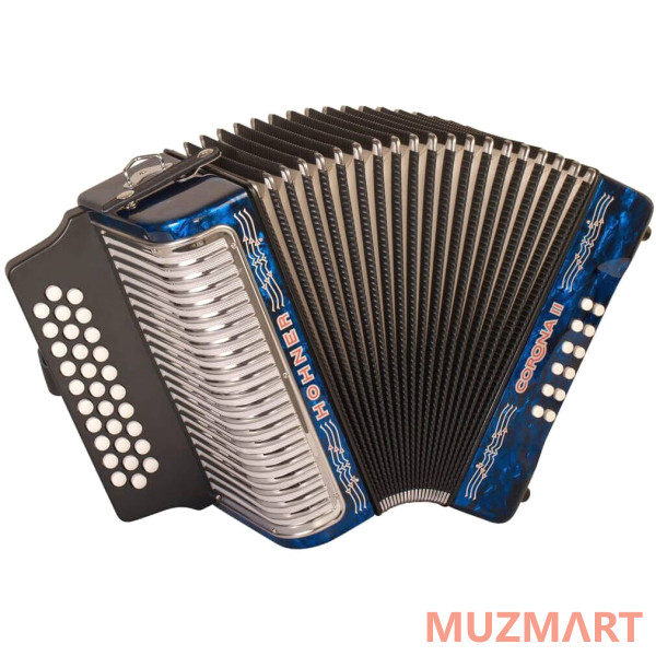 Hohner Corona II GCF, dark blue (A5624) Диатонический кнопочный аккордеон
