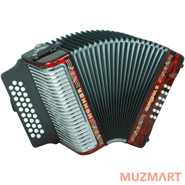 Hohner Corona II GCF, red (A5623) Диатонический кнопочный аккордеон