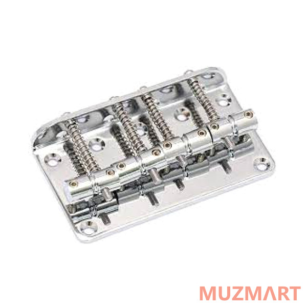 Metallor BB-01-CR Бридж (струнодержатель) бас-гитары, хром