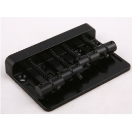 Metallor BB-02-BK Бридж (струнодержатель) бас-гитары, черный