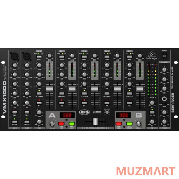 Behringer VMX1000USB DJ-микшер со встроенным USB интерфейсом