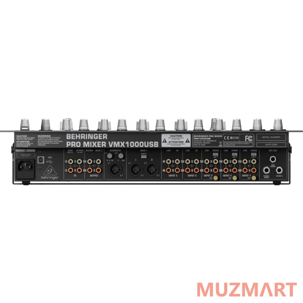Behringer VMX1000USB DJ-микшер со встроенным USB интерфейсом