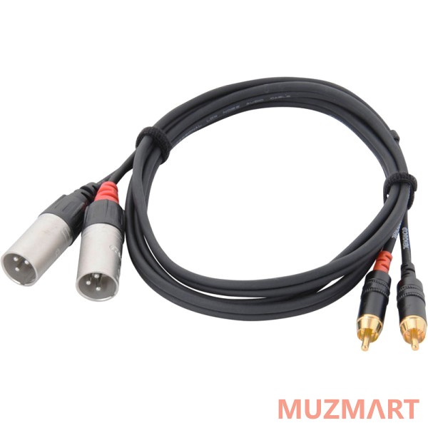 Cordial Cfu 1,5 MC Кабель 2RCA/2XLR male, 1,5 м