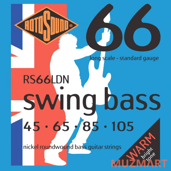 Rotosound RS66LDN BASS STRINGS NICKEL Струны для бас-гитары, 45-105
