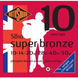 Rotosound SB10 STRINGS PHOSPHOR BRONZE Струны для акустической гитары