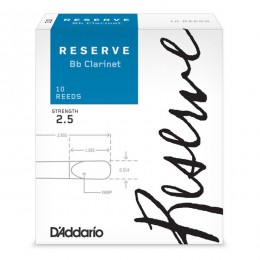 Rico DCR1025 Reserve №2.5 Трости для кларнета Bb, 10 шт/уп