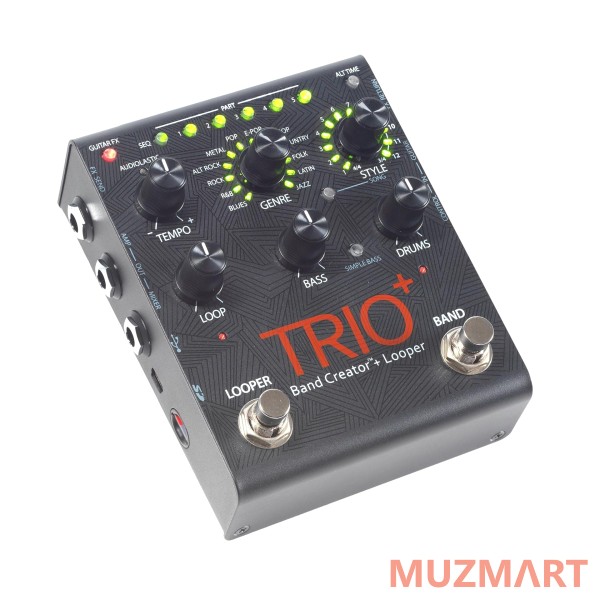Digitech TRIO+ BAND CREATOR Pedal with Looper Гитарная педаль, автоаккомпаниатор + лупер