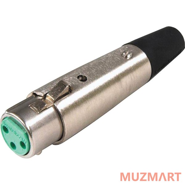 Switchcraft A3F кабельный разъем XLR: 3-х контактный, 'мама'