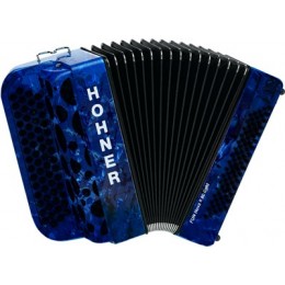 Hohner Fun Nova II 80 Iight (A7004) Dark Blue Perloid Celluloid Кнопочный аккордеон 3/4